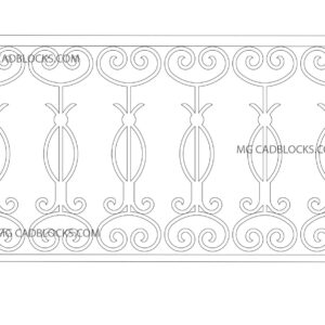 Handrail CAD Blocks 3