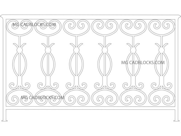 Handrail CAD Blocks 3