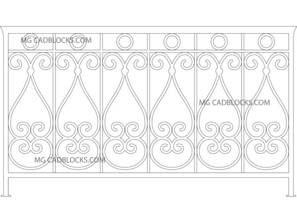 Handrail CAD Blocks 5